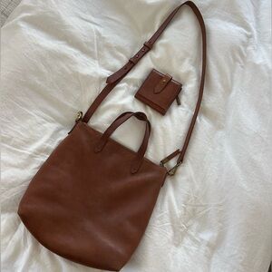 Madewell Brown Leather Tote Bag